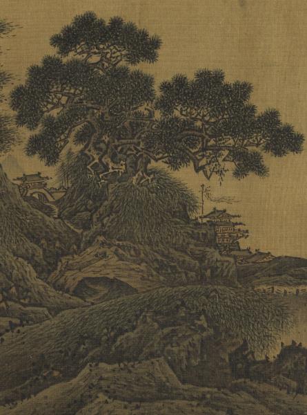 名繪集珍　冊　宋賈師古巖關古寺