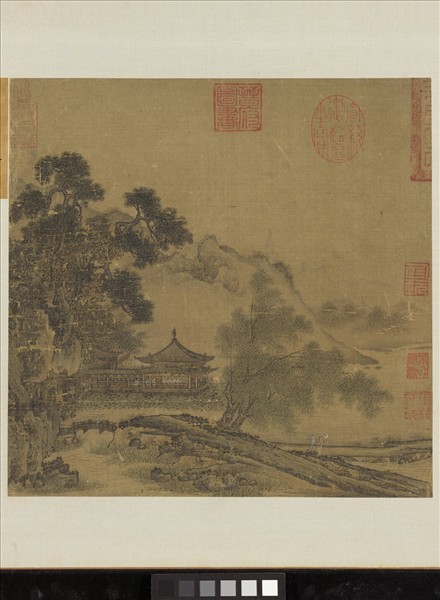 名繪集珍　冊　無款荷亭銷夏