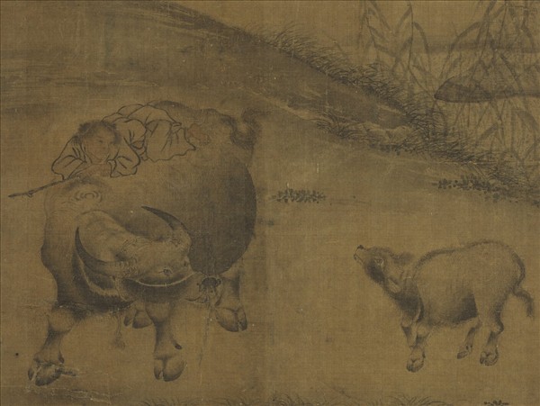 名繪集珍　冊　無款莎原放牧