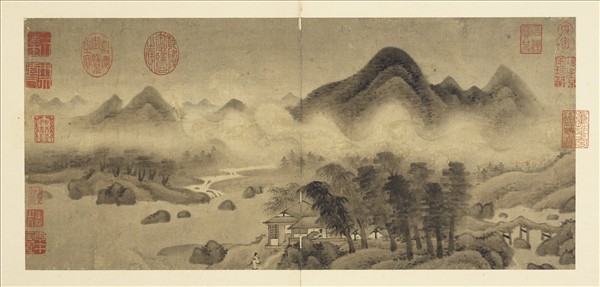 歷朝名人圖繪 　冊　無款雲山圖