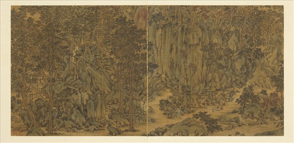 歷朝名人圖繪 　冊　無款品泉圖