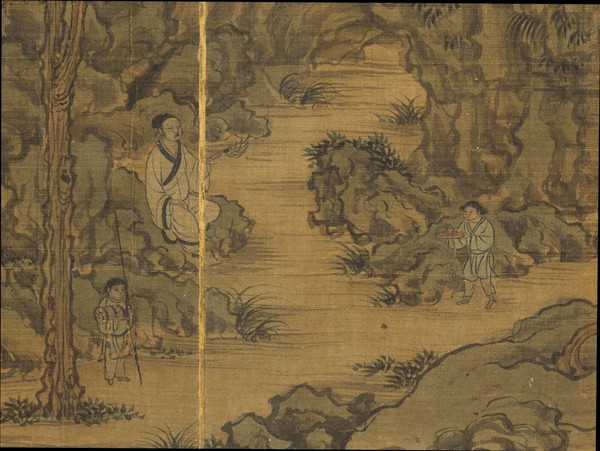 歷朝名人圖繪 　冊　無款品泉圖