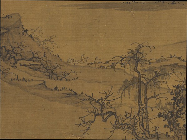 歷朝名人圖繪 　冊　無款林亭秋色