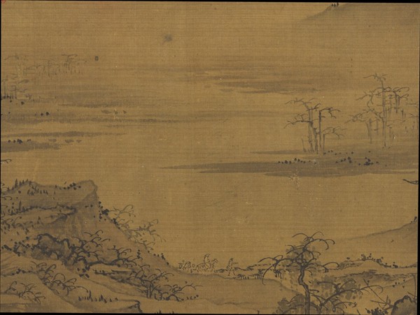 歷朝名人圖繪 　冊　無款林亭秋色