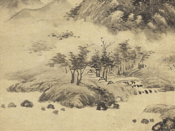 歷朝名人圖繪 　冊　無款秋山雨霽