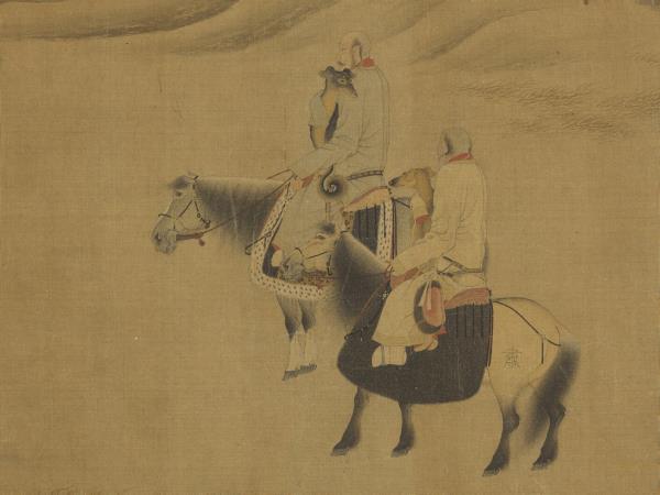 名畫集真　冊　五代胡瓌回獵圖