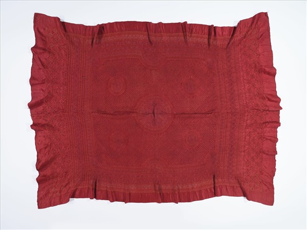 印度 紅地紮染頭巾