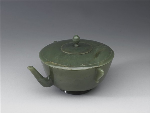 玉雙柄蓋碗壺