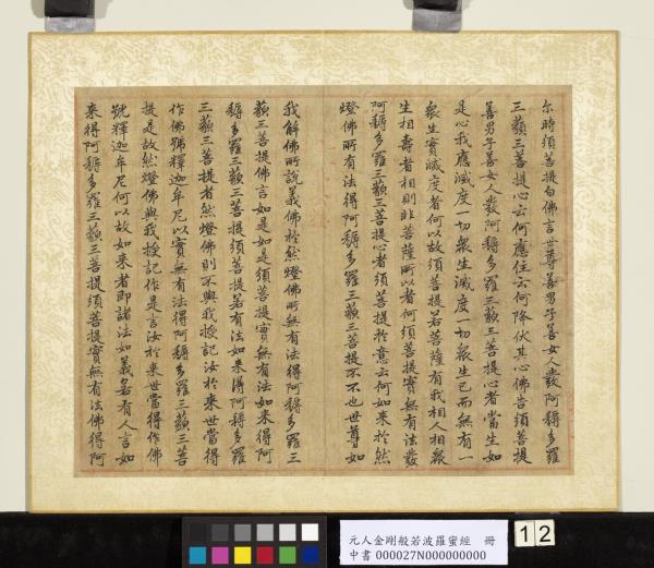 元人金剛般若波羅蜜經　冊