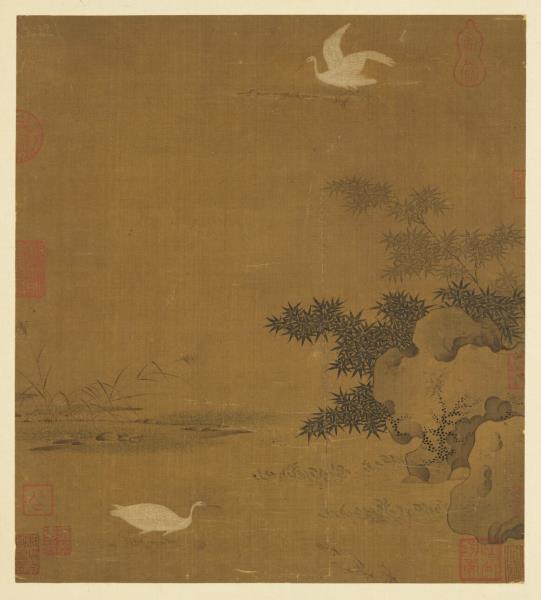 歷代畫幅集冊　冊　無款乳鴨