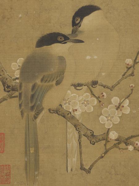 歷代畫幅集冊　冊　無款梅雀