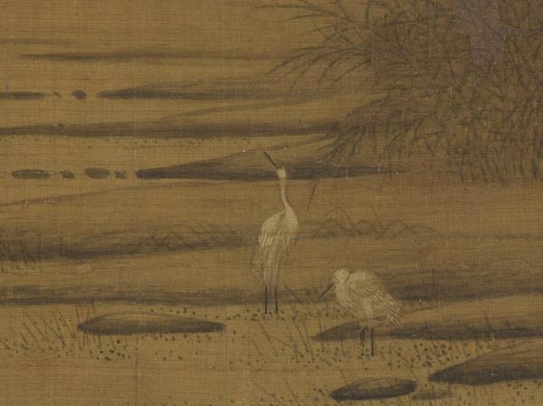 歷代畫幅集冊　冊　無款蘆汀白鷺