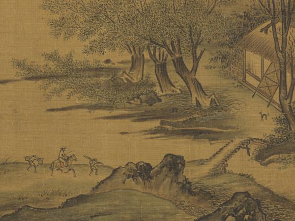 歷代畫幅集冊　冊　無款蘆汀白鷺