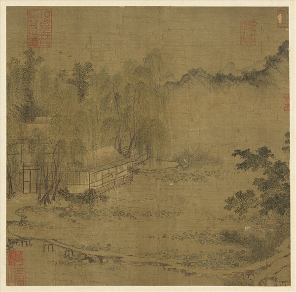 歷代畫幅集冊　冊　無款秋浦停舟