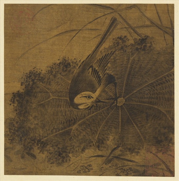 歷代畫幅集冊　冊　無款蓮塘翡翠