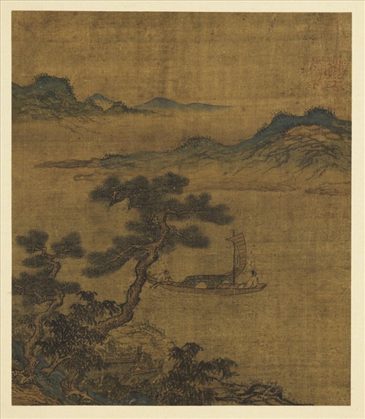 歷代畫幅集冊　冊　無款蓮塘翡翠