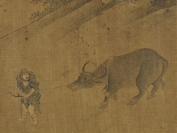 歷代畫幅集冊　冊　無款秋林歸牧