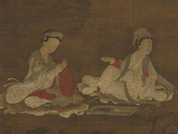 名繪集珍　冊 　唐周昉士女吟詩圖