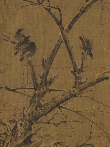 名繪集珍　冊 　五代黃筌雪竹文禽