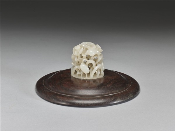 汀渚鷺鷥紋玉頂