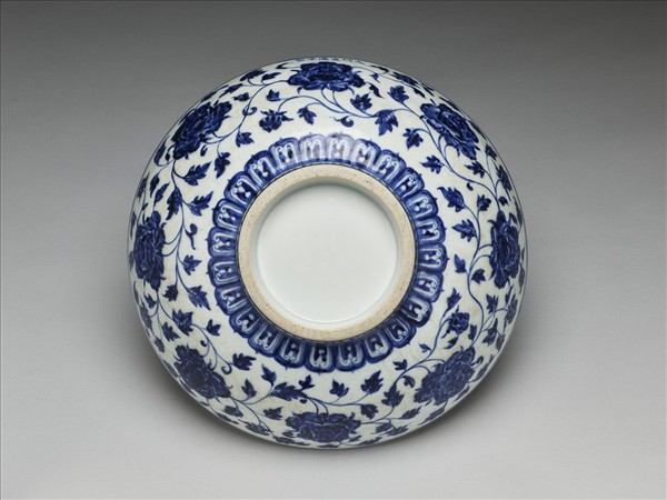 青花牡丹花紋碗