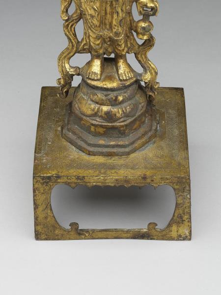 青銅鎏金觀音菩薩立像