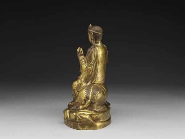 青銅鎏金文殊菩薩坐像- 故宮