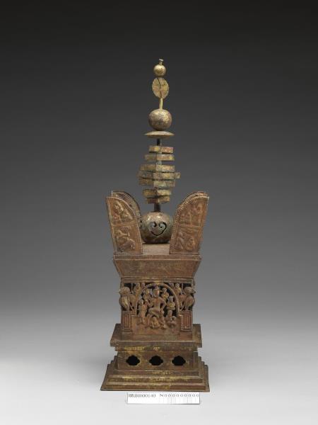 鍍金銅板舍利塔