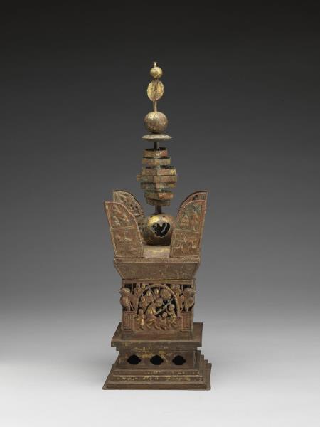 鍍金銅板舍利塔