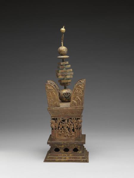 鍍金銅板舍利塔