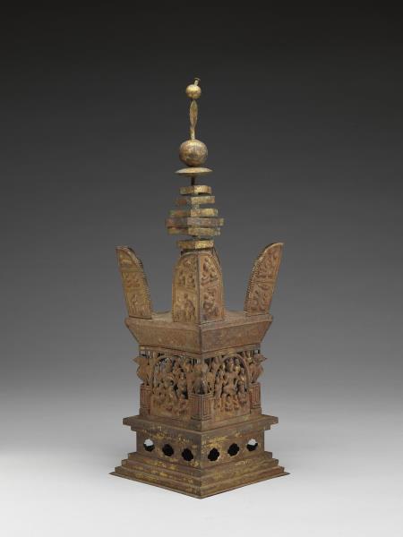 鍍金銅板舍利塔