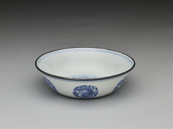 青花團鳳紋碗