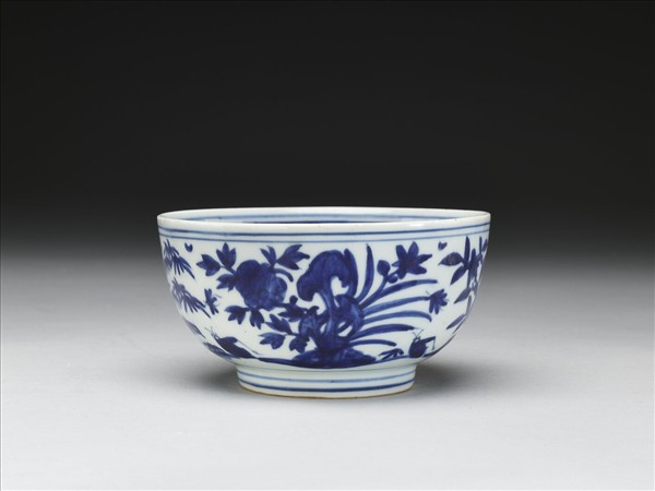 青花四季花卉紋碗
