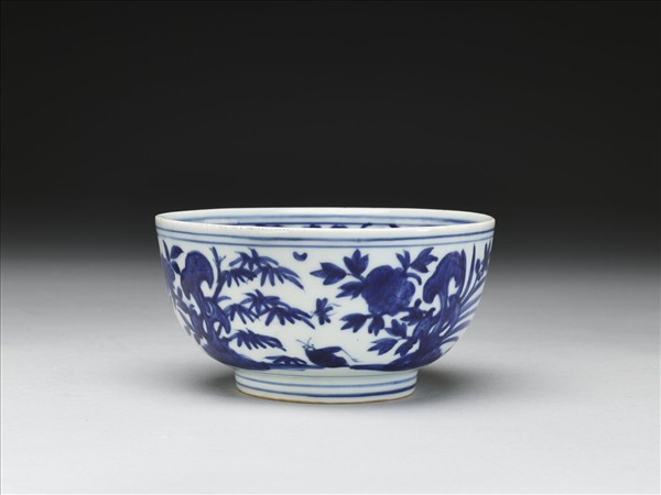 青花四季花卉紋碗