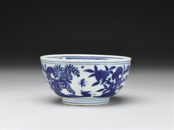 青花四季花卉紋碗
