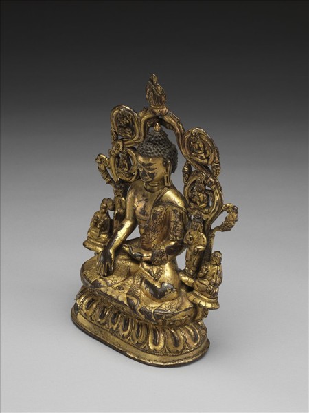 青銅鎏金釋迦牟尼佛坐像- 故宮
