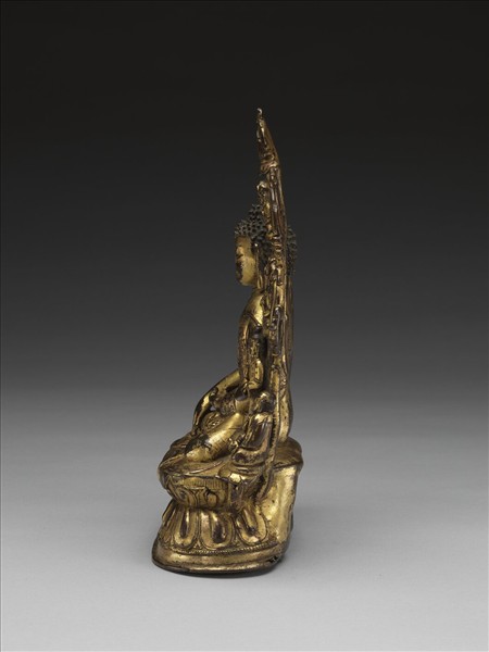 青銅鎏金釋迦牟尼佛坐像- 故宮