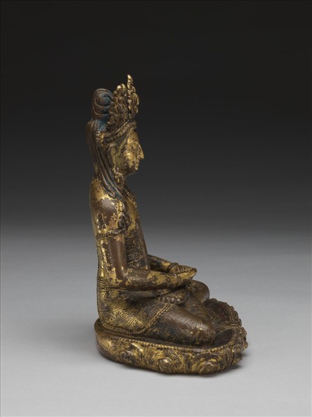 青銅鎏金阿彌陀佛坐像- 故宮