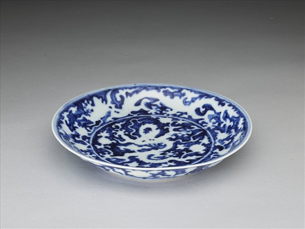 青花龍紋盤