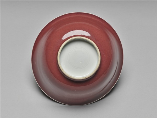 寶石紅釉碗
