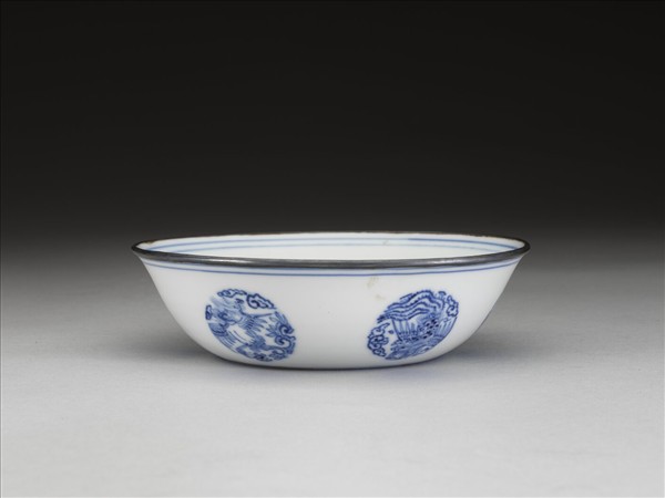 青花團鳳紋碗