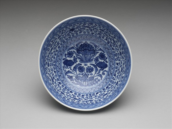 青花蓮塘紋碗