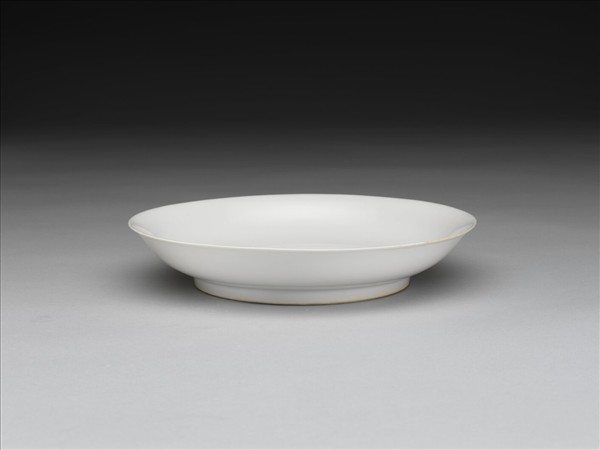 甜白釉盤