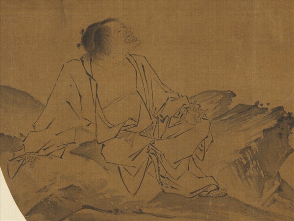 歷代名繪　冊　□琬高士圖