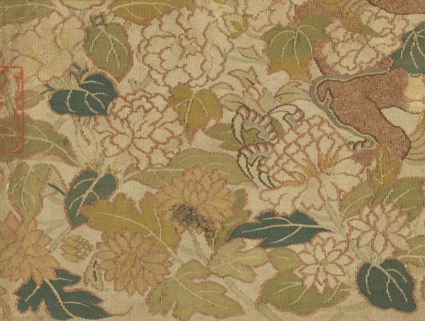 鏤繪集錦　冊　花間行龍