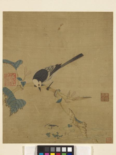 鏤繪集錦　冊　鶺鴒紅蓼