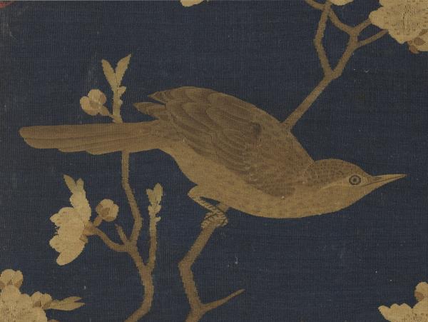 鏤繪集錦　冊　桃花畫眉