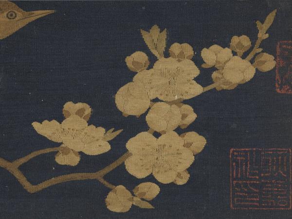 鏤繪集錦　冊　桃花畫眉