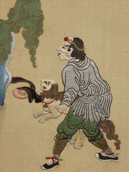 清線繡梵方圓成　冊　法力馴獅