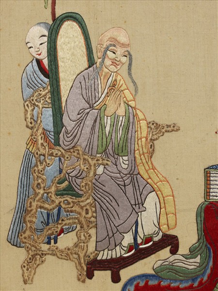 清線繡梵方圓成　冊　龍女受經